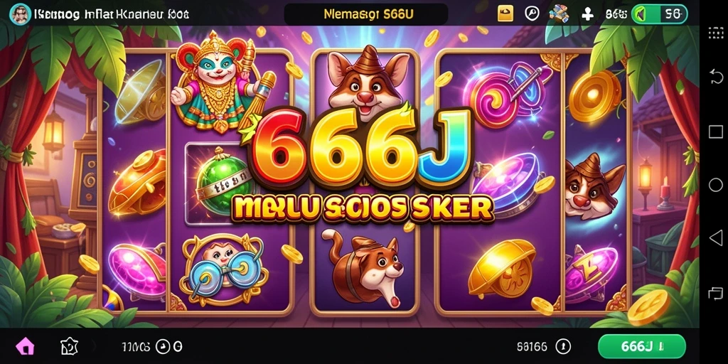 Screenshot 666J menampilkan gameplay Slot yang mengasyikkan.