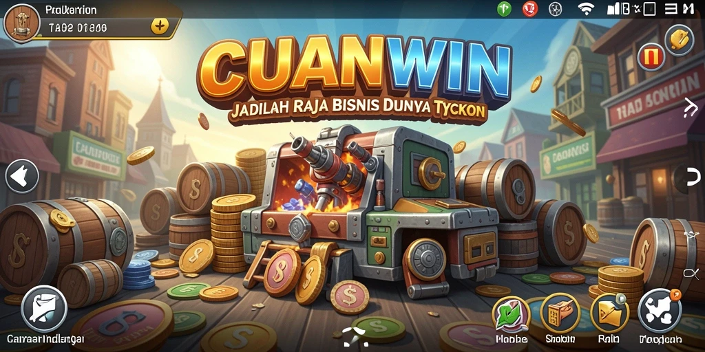 Tampilan gameplay <strong>CUANWIN</strong> yang seru dalam dunia Tycoon.