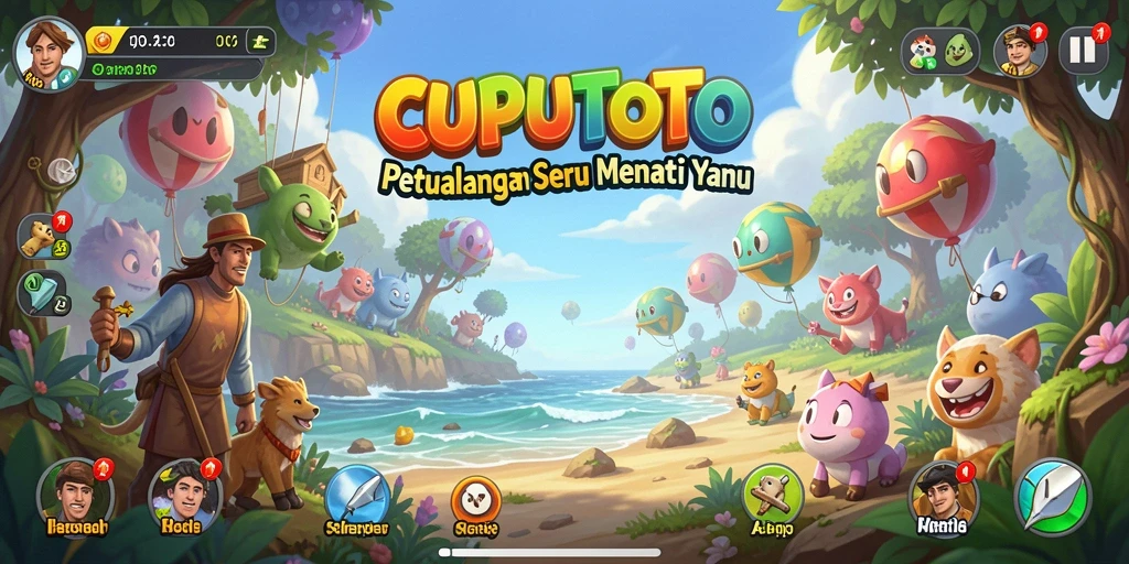 Gameplay seru dalam CUPUTOTO yang penuh petualangan.