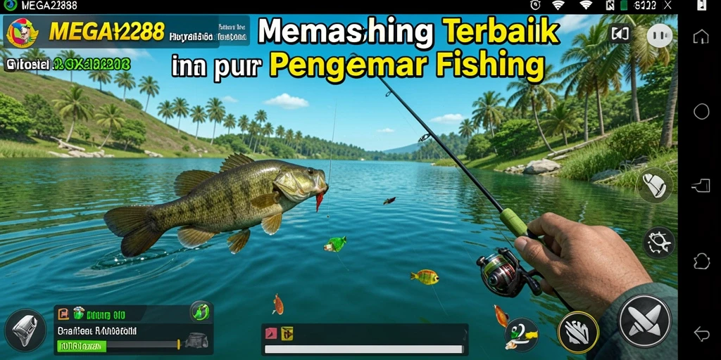 Tampilan gameplay MEGA288 yang memukau dengan pengalaman memancing yang realistis.