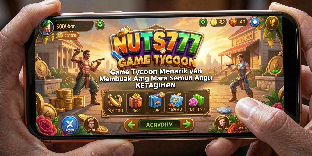 Tampilan gameplay menarik dengan elemen manajemen bisnis.