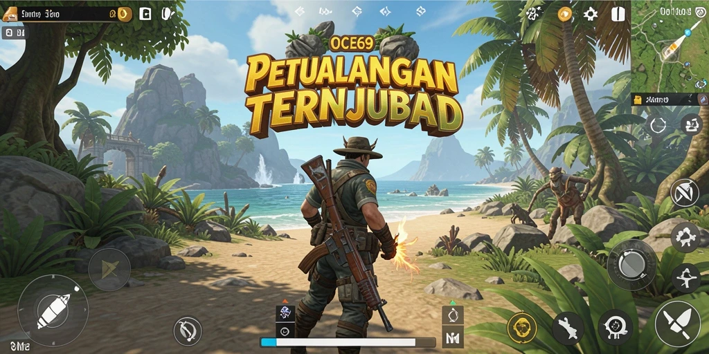 Tangkapan layar dari gameplay OCE69 yang menampilkan petualangan di dunia terbuka.