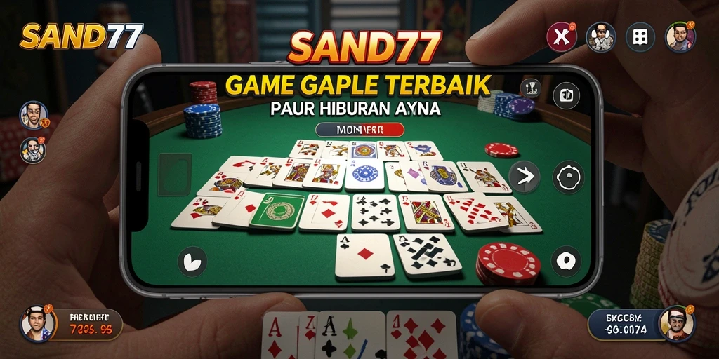 Tampilan gameplay Gaple yang seru dan interaktif.