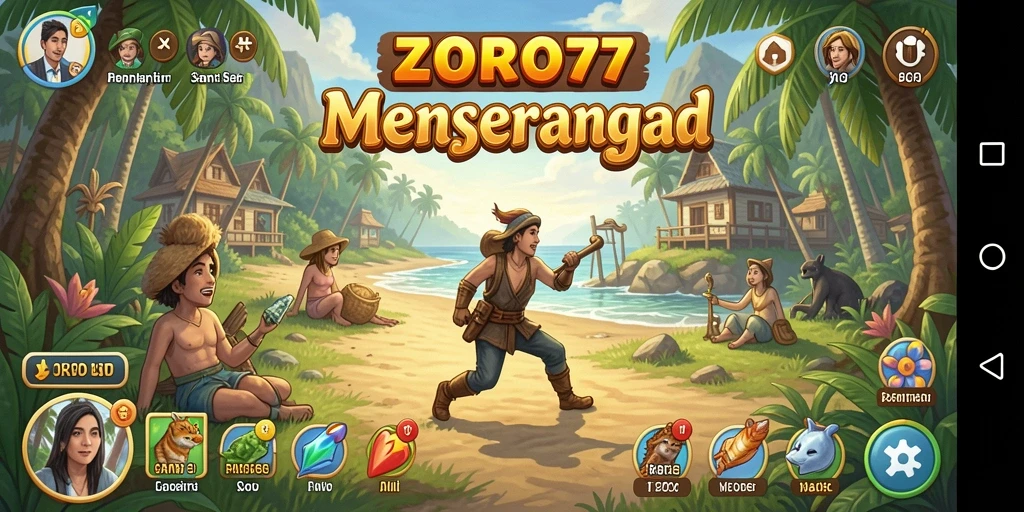 Tampilan menarik dari gameplay seru ZORO77 yang menghibur.